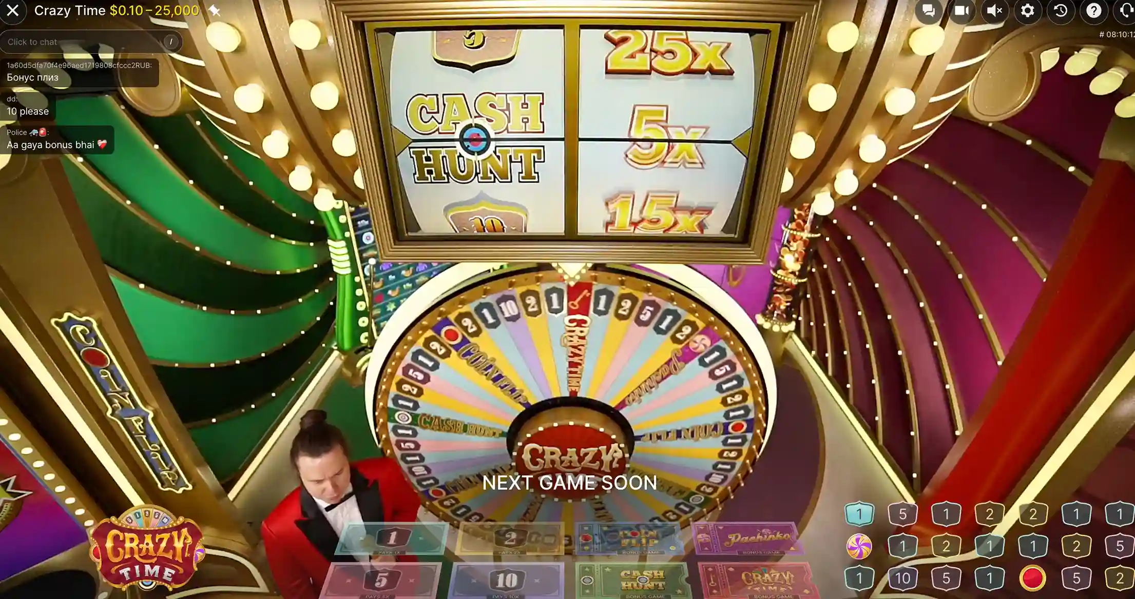 Four Bonus Rounds on the Wheel